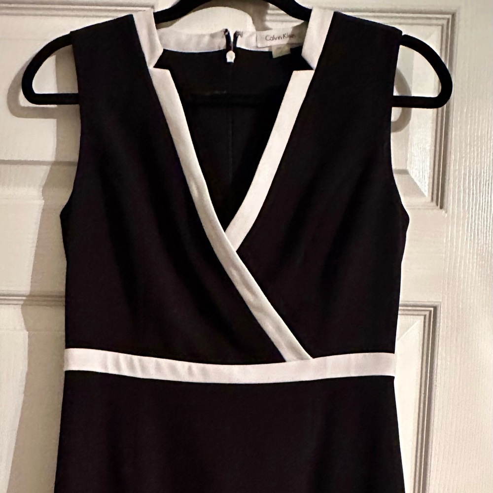 Calvin Klein Black and White Mini Dress